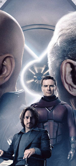 Magneto And Professor X Intense Showdown Wallpaper