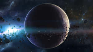 Magnificent Asteroid Cruising Through The Vast Universe Wallpaper