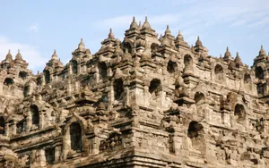 Magnificent Details In Borobudur Temple Wallpaper