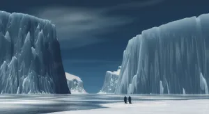 Magnificent Iceberg At Sunset Wallpaper