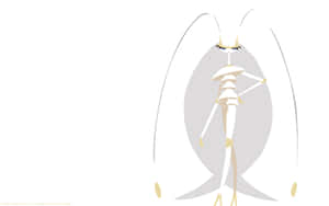 Magnificent Pheromosa Illustration On A White Background Wallpaper