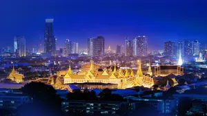 Magnificent View Of The Grand Palace, Thailand Wallpaper