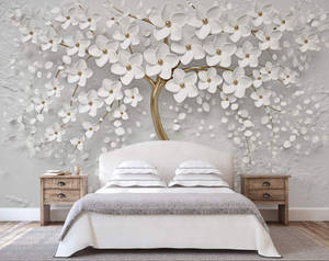 Magnificent White Tree In The Forest Wallpaper