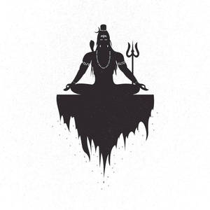 Mahadev Black And White Wallpaper