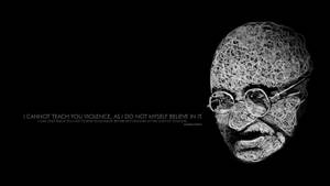 Mahatma Gandhi Stylised Portrait Wallpaper