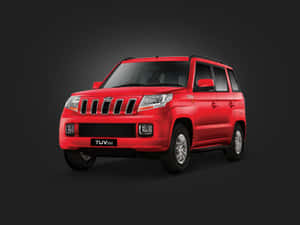 Mahindra T U V300 Red Profile Wallpaper