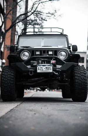 Mahindra Thar Black Jeep Wallpaper