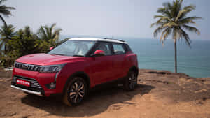 Mahindra X U V300 Coastal Backdrop Wallpaper