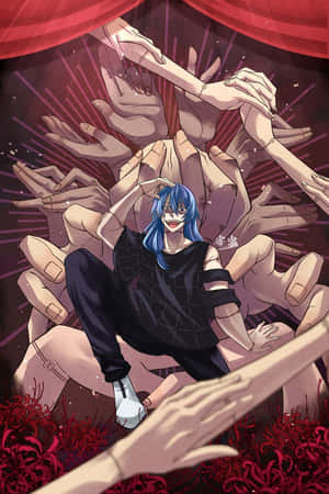 Mahito Surroundedby Hands Wallpaper