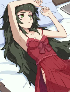 Maho Hiyajo Striking A Confident Pose Wallpaper