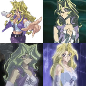 Mai Valentine Posing Confidently In A Duel Monsters Competition Wallpaper