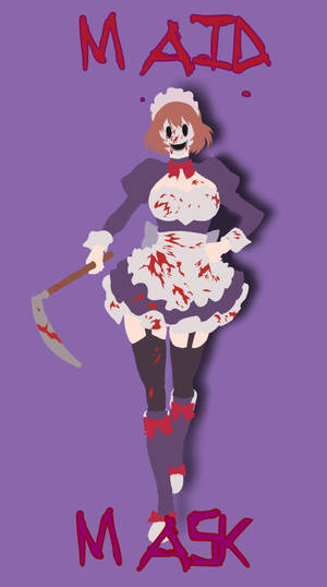 Maid Mask High-rise Invasion Art Wallpaper