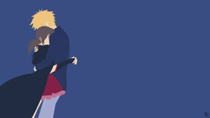 Maid Sama Blue Minimalist Art Wallpaper