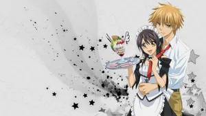 Maid Sama Usui And Misaki Wallpaper