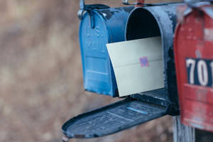 Mail Old Metal Mailboxes Wallpaper