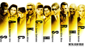 Main Characters From The Iconic Metal Gear Solid Series Wallpaper
