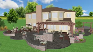 Majestic 3d Landscape Scene Wallpaper