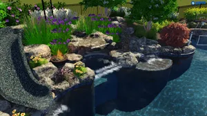 Majestic 3d Landscape With Sun Wallpaper