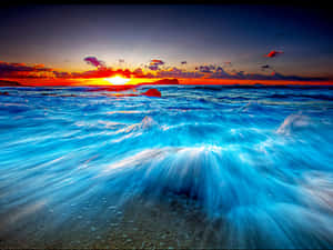 Majestic 3d Ocean Waves Wallpaper