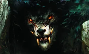 Majestic 3d Wolf In A Mystical Forest Wallpaper