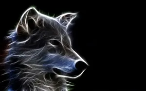 Majestic 3d Wolf In A Vibrant Environment Wallpaper