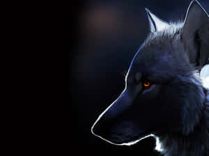 Majestic Alpha Wolf In The Wild Wallpaper