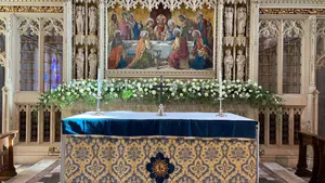 Majestic Altar At Saint Patrick's Cathedral Wallpaper