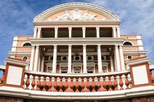 Majestic Amazon Theatre In Amazonas, Brazil Wallpaper