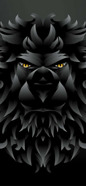 Majestic And Regal - A Black And White Lion Wallpaper