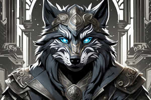 Majestic_ Anime_ Black_ Wolf Wallpaper