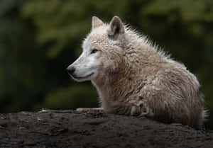 Majestic Arctic Wolf In The Wild Wallpaper