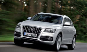 Majestic Audi Q5 Parked Outdoors Wallpaper