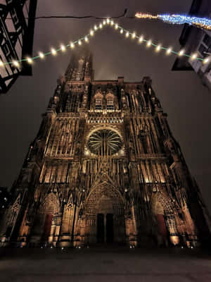 Majestic Beauty Of Strasbourg Cathedral, France Wallpaper
