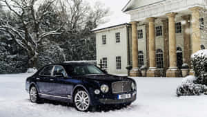 Majestic Bentley Mulsanne On An Intense Drive Wallpaper