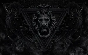 Majestic Black Lion Wallpaper