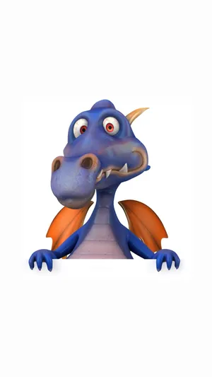 Majestic Blue Dragon In Flight Wallpaper