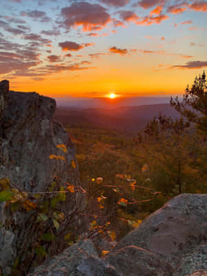 Majestic Blue Ridge Mountains Spanning The Horizon Wallpaper