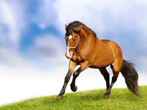 Majestic Brown Horse Wallpaper