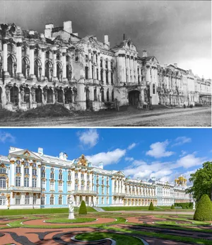 Majestic Catherine Palace - A Journey Through Time Wallpaper