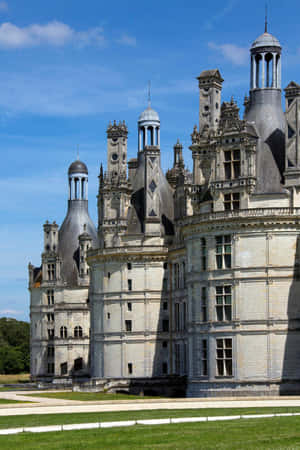 Majestic Chateau De Chambord Captured In Dutch Angle Wallpaper