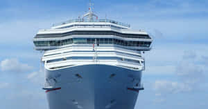 Majestic Cruise Ship Front View Wallpaper