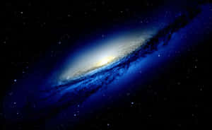 Majestic Dark Galaxy Unfolding In The Night Sky Wallpaper