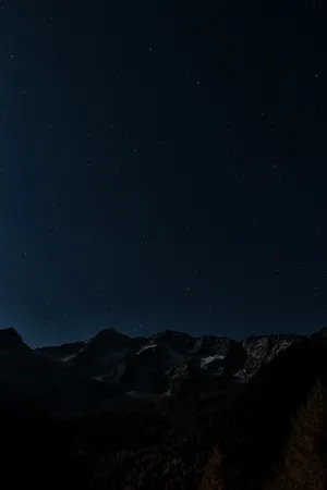 Majestic Dark Mountain Landscape At Twilight Wallpaper