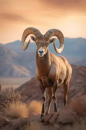Majestic Desert Bighorn Sheep Wallpaper