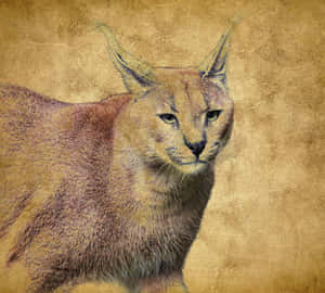 Majestic Desert Lynx In Its Natural Habitat Wallpaper