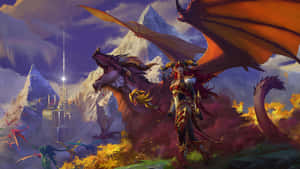 Majestic Dragon In World Of Warcraft. Wallpaper