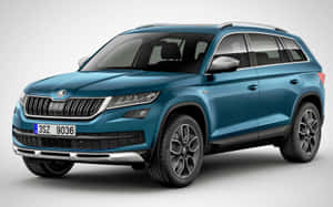 Majestic Drive With Skoda Kodiaq Wallpaper