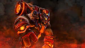 Majestic Earthshaker In Action On The Battlefield Wallpaper