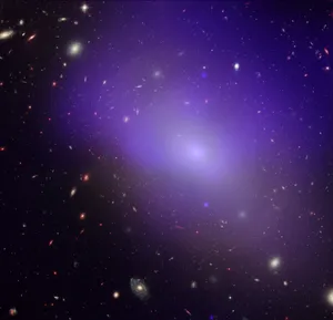 Majestic Elliptical Galaxy In Deep Space Wallpaper