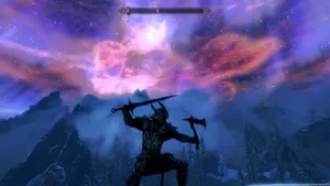 Majestic Entrance To Sovngarde - The Land Of The Norse Afterlife Wallpaper